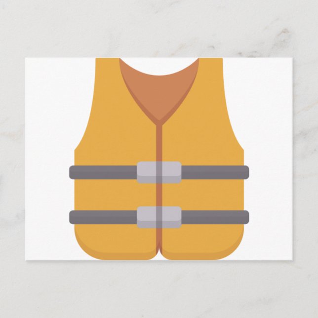 Carte Postale Gilet de sauvetage (Devant)
