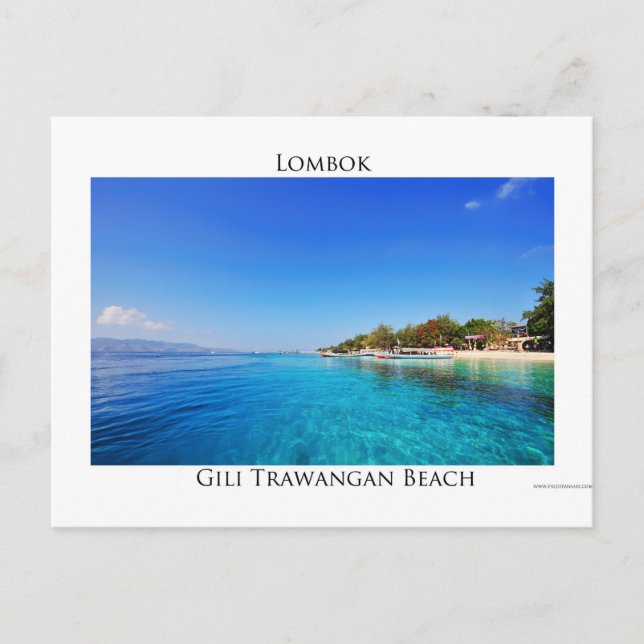 Carte Postale Gili Trawangan, Lombok (Devant)