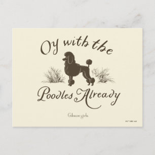 Carte Postale Gilmore Girls   Oy avec les PoodlesDesign