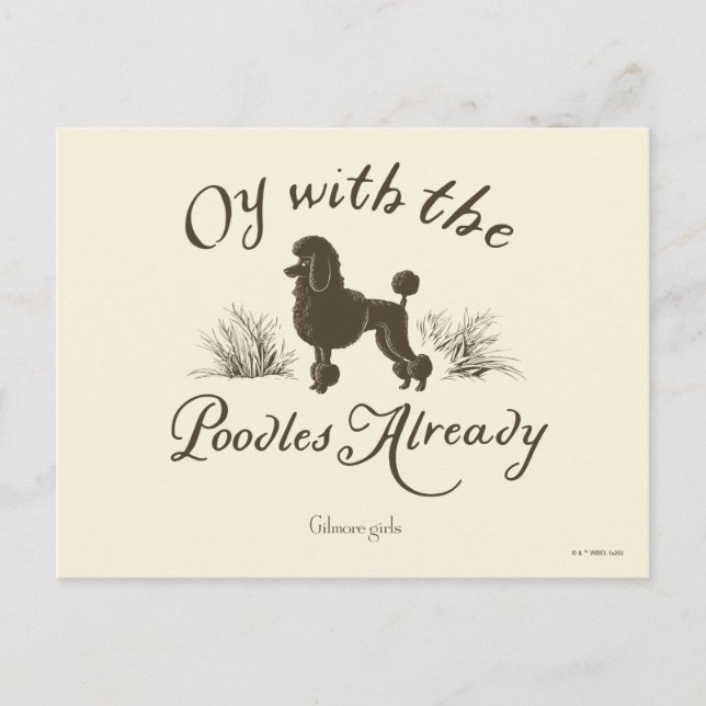Carte Postale Gilmore Girls | Oy With the PoodlesDesign (Devant)