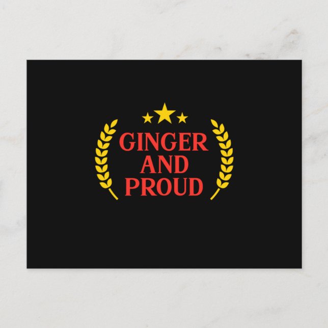 Carte Postale Gingembre Et Fier Tête Rouge Cheveux Redheads Cade (Devant)