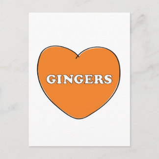 Carte Postale Ginger Love
