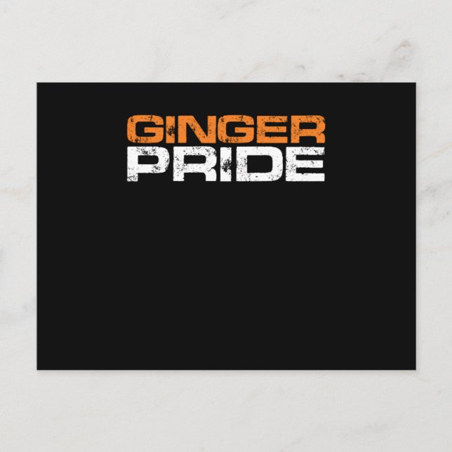 Carte Postale Ginger Pride Red Hair Redhead Redhead Cadeau (Devant)