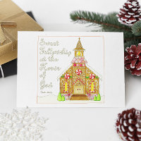 Gingerbread Church Sweet Fellowship Inspirational