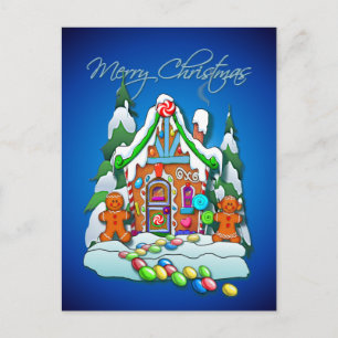 Carte Postale GINGERBREAD HOUSE par SHARON SHARPE