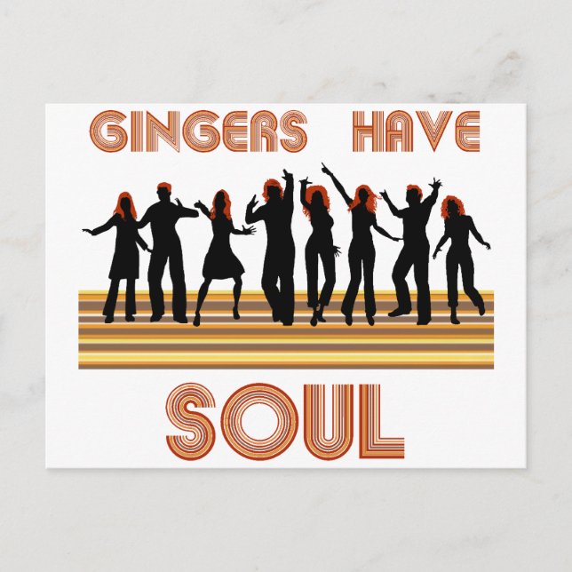 Carte Postale Gingers avec train d'âmes (Devant)