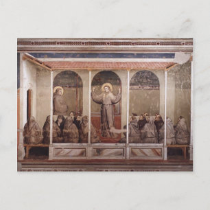 Carte Postale Giotto : Saint François apparaît à Saint Antoine à