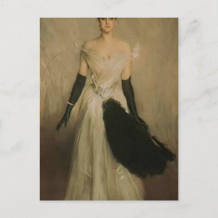 Carte Postale Giovanni Boldini - Portrait d'une dame