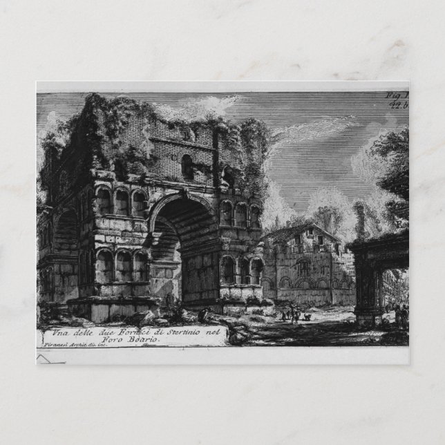 Carte Postale Giovanni Piranesi-Arc de Janus (Devant)