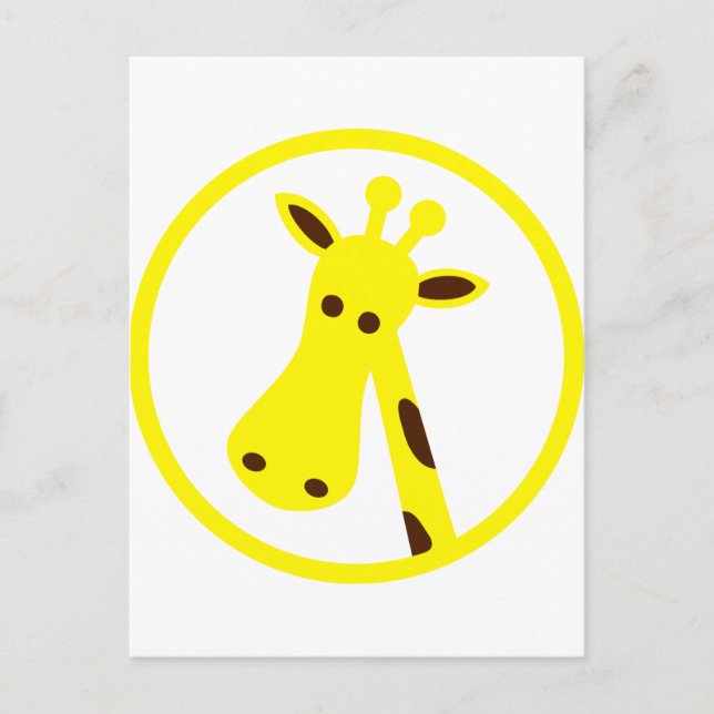 Carte Postale Girafe (Devant)