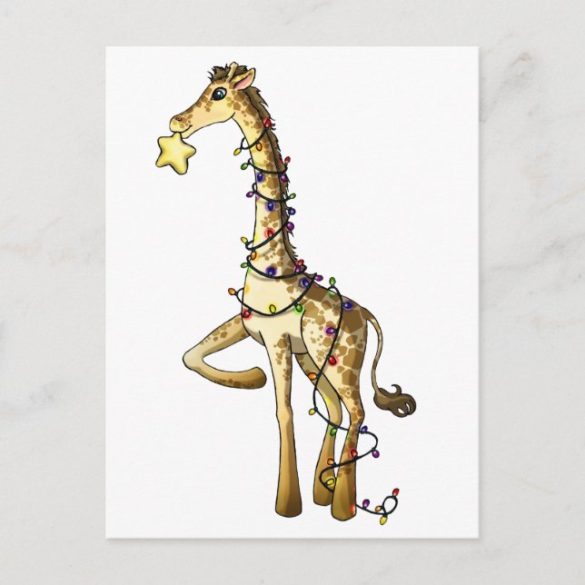 Carte Postale Girafe brillante (Devant)