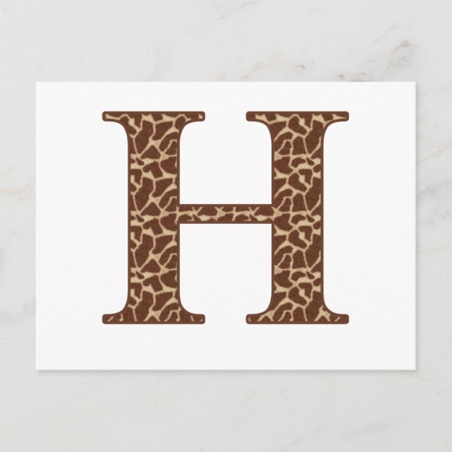 Carte Postale girafe-h (Devant)