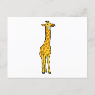 Carte Postale Girafe with Daisy