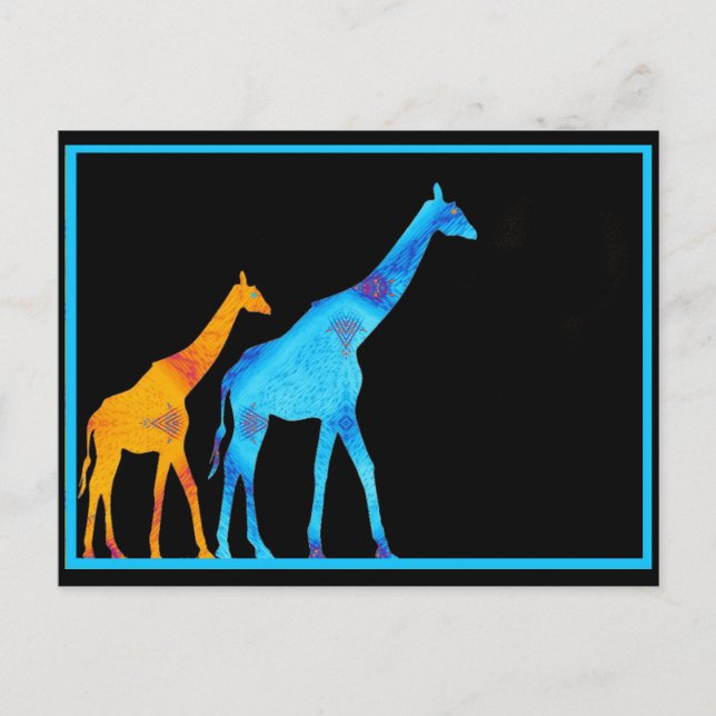 Carte postale Giraffe (Devant)