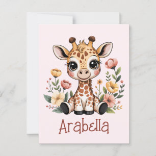 Carte Postale Giraffe