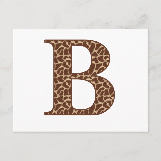 Carte Postale Giraffe A (Devant)