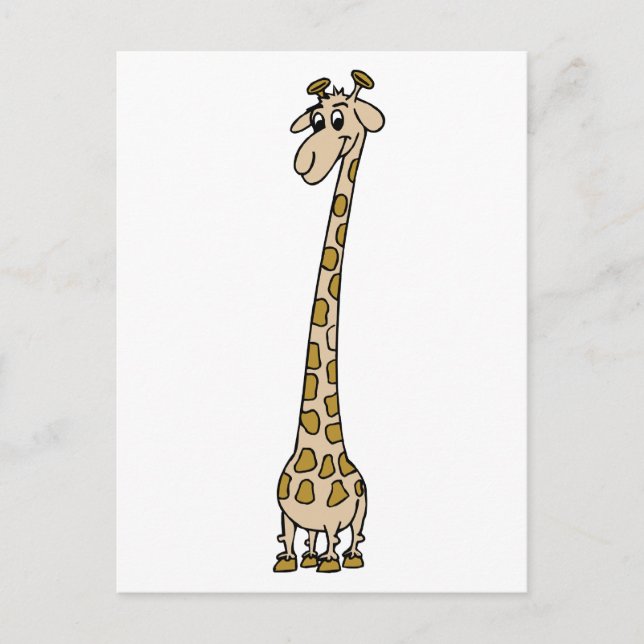Carte Postale Giraffe à long cou (Devant)