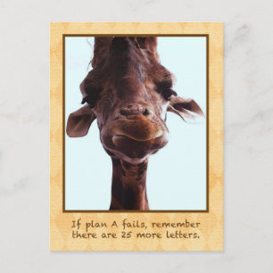 Carte postale Giraffe Cute