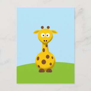 Carte Postale Giraffe de dessin
