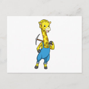 Carte Postale Giraffe de Miner