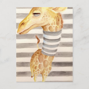 Carte Postale Giraffe Stripes