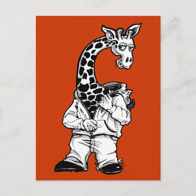 Carte Postale Giraffe-Suit (Devant)