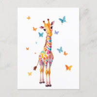Giraffe Vector Peinture adorable Animaux amusants 
