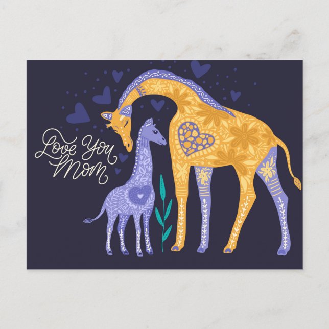 Carte postale Giraffes magiques (Devant)
