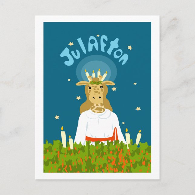 Carte Postale Girafton Julafton (Devant)