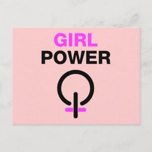 Carte Postale Girl Power