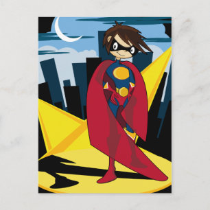 Carte postale Girl Superhero