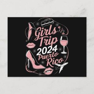 Carte Postale Girls Trip 2024 Porto Rico Travel Group Caraïbes
