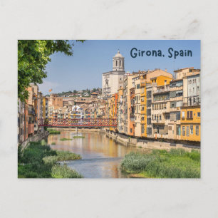 Carte Postale Girona, Espagne Maisons médiévales sur la rivière