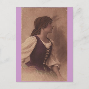 carte postale gitane victorienne