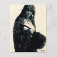 Carte postale gitane victorienne
