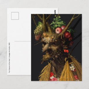 Carte Postale Giuseppe Arcimboldo - Quatre saisons en une tête