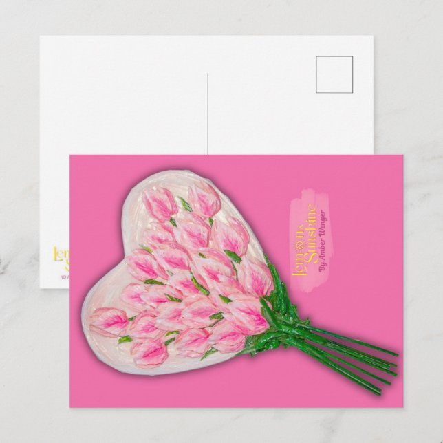 Carte Postale "Glace à la fraise" (Devant / Derrière)