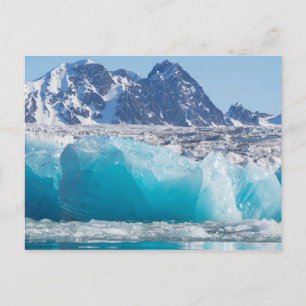Carte Postale Glace bleue glaciaire, Norvège