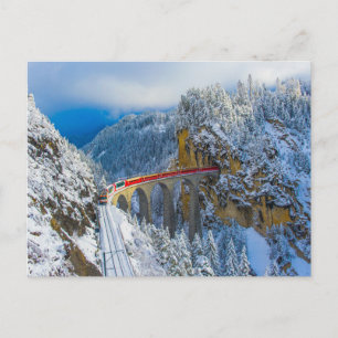 Carte Postale Glace et neige   Express Bernina, Suisse