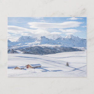 Carte Postale Glace et neige   Snowscape Alpes européennes, Ital
