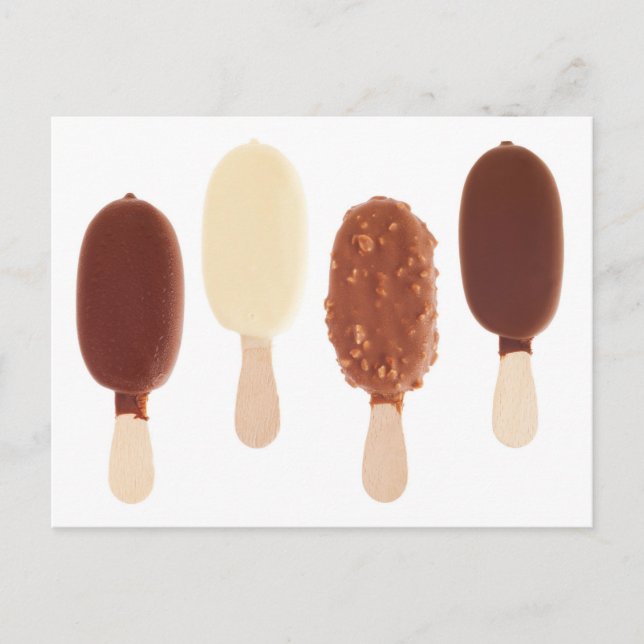 Carte Postale Glaces au chocolat (Devant)