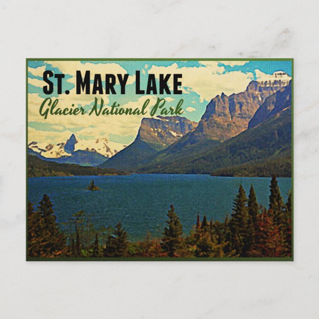 Carte Postale Glacier du lac St. Mary NP (Devant)