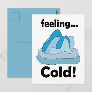 Carte Postale Glacier Iceberg Sentiment Froid Drôle