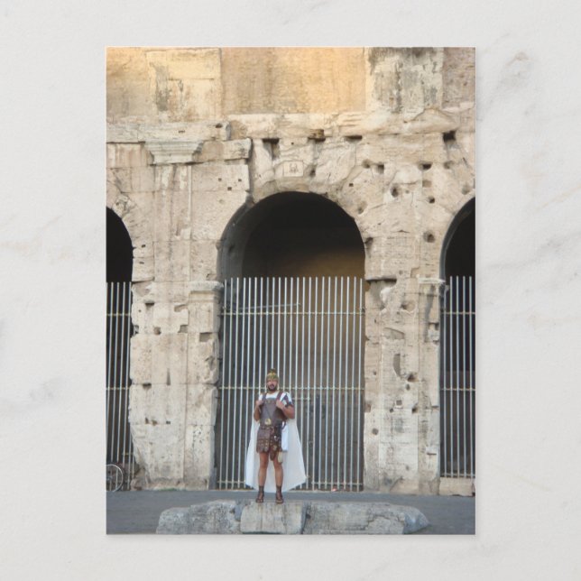 Carte Postale Gladiateur romain (Devant)