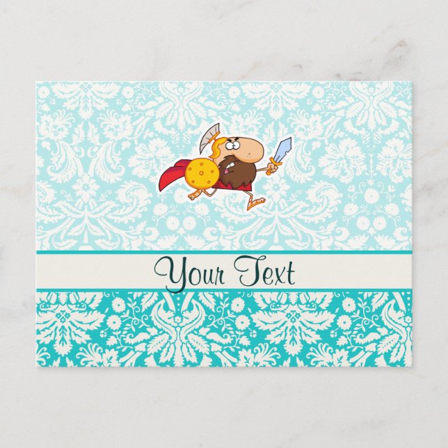 Carte Postale Gladiateur spartiate ; mignon (Devant)