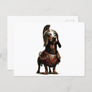 Carte postale Gladiator Dachshund