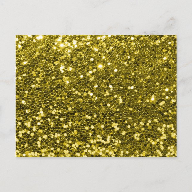 Carte Postale Glam Faux Gold Parties scintillant Sparken Imprime (Devant)