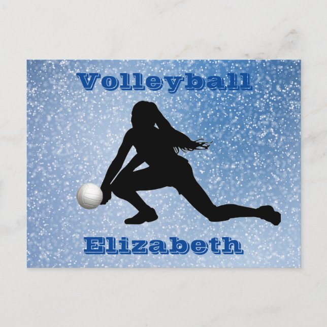 Carte Postale Glam volleyball (Devant)