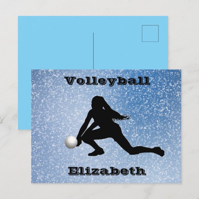 Carte Postale Glam volleyball (Devant / Derrière)
