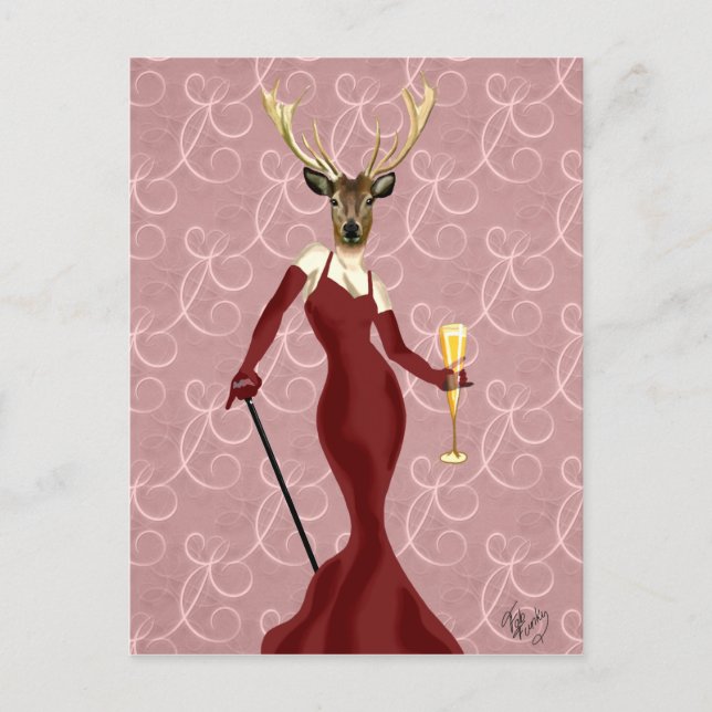 Carte Postale Glamor Deer à Marsala 2 (Devant)